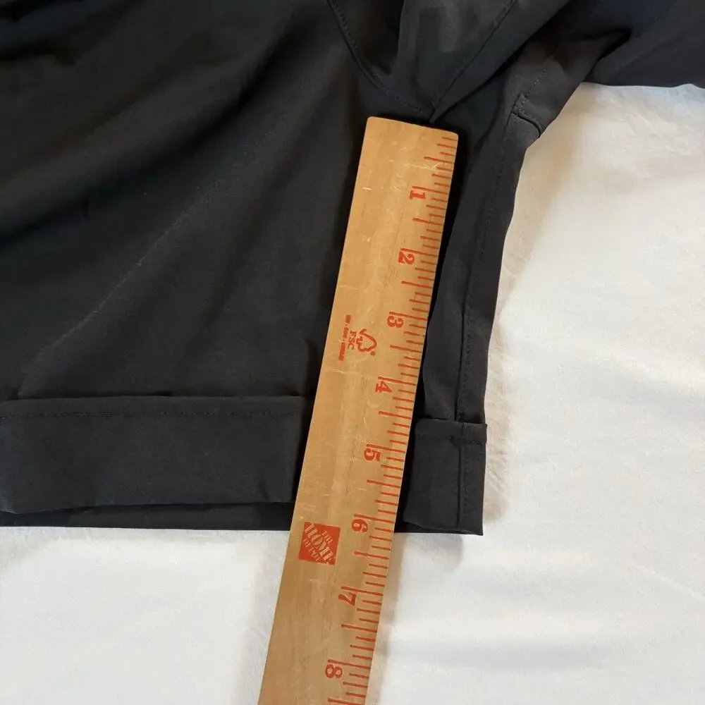Set of 2 Mondetta Women’s Black & Blue Cuffed Athletic Shorts Elastic Waist XL